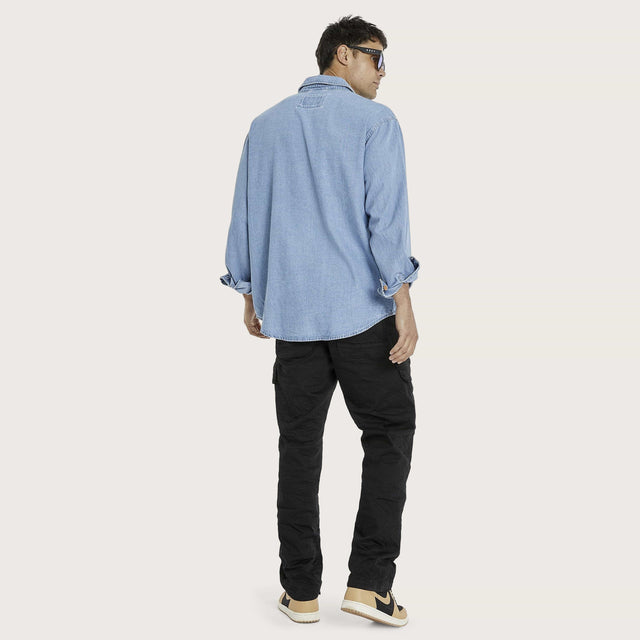 Wildfire Relaxed Overshirt Blue Sky