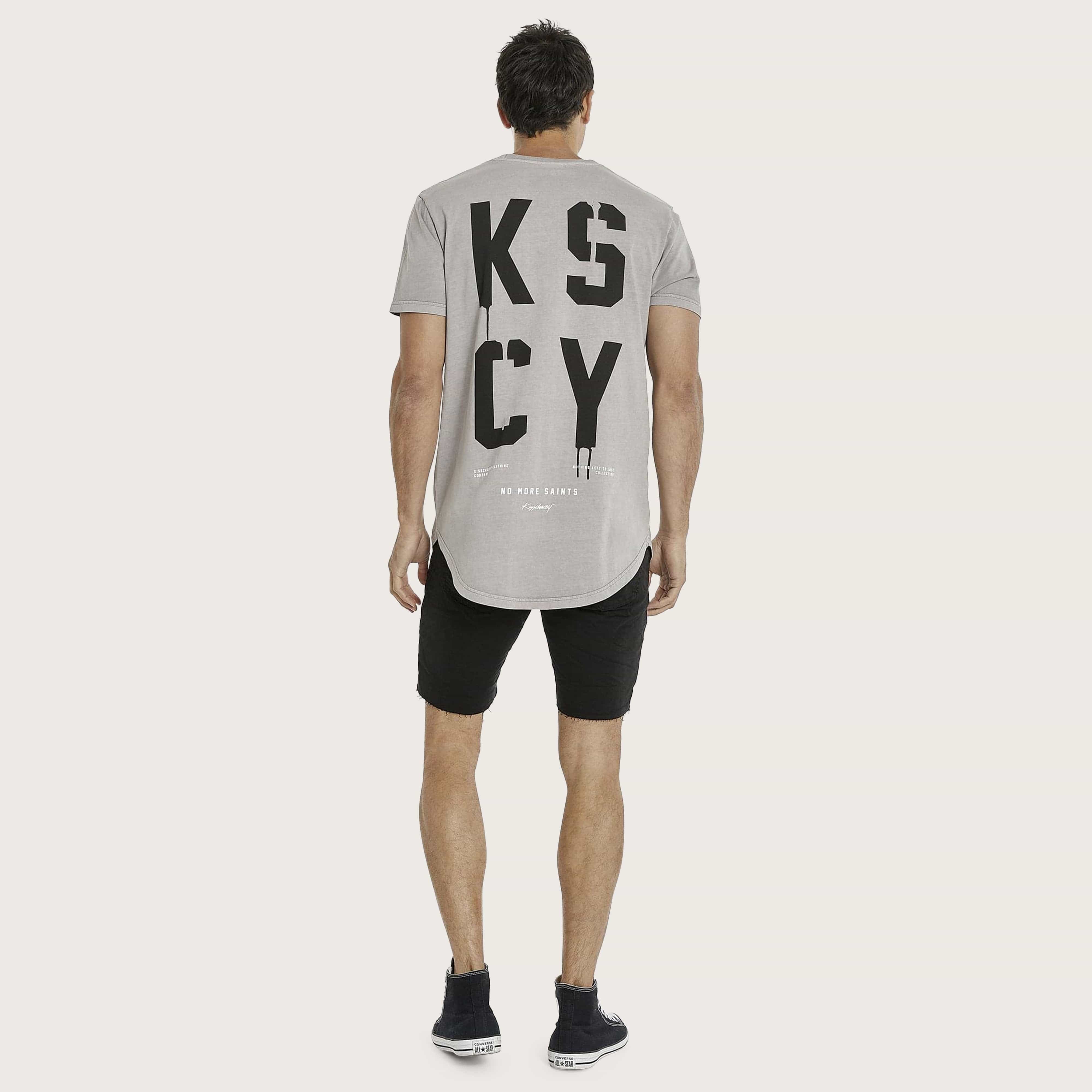 【KOOLOSET】Pigment Spider Short Sleeve T-shirt Steel Doves Heavy Box Fit T-Shirt in Pigment Gull | Kiss Chacey