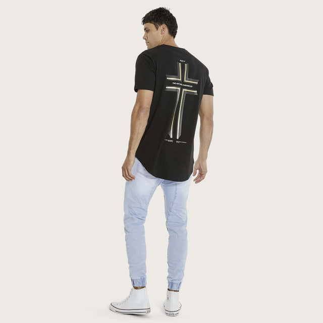 Zomp Dual Curved T-Shirt Jet Black