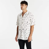 Aces Relaxed Short Sleeve Shirt Black Print