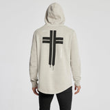 Admit Dual Curved Hoodie Pigment Warm Grey