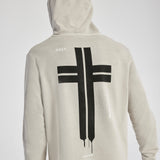 Admit Dual Curved Hoodie Pigment Warm Grey