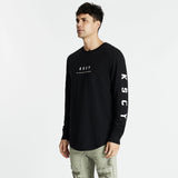 Against Dual Curved Long Sleeve T-Shirt Jet Black