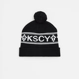 Alaska Pom Pom Beanie Black
