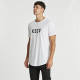 Alleyway Dual Curved T-Shirt White