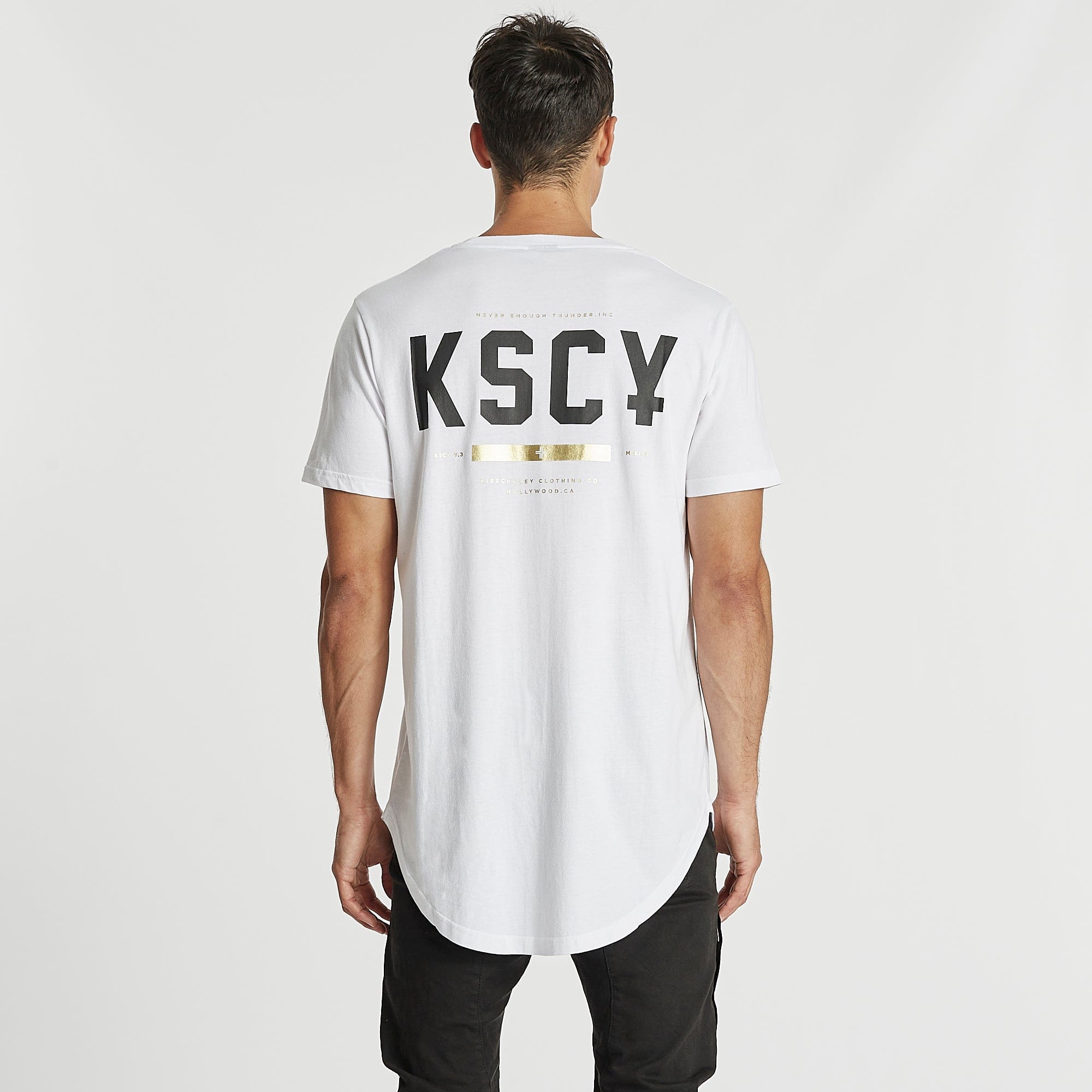 Alleyway Dual Curved T-Shirt White