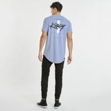 Almena Dual Curved T-Shirt Pigment Purple
