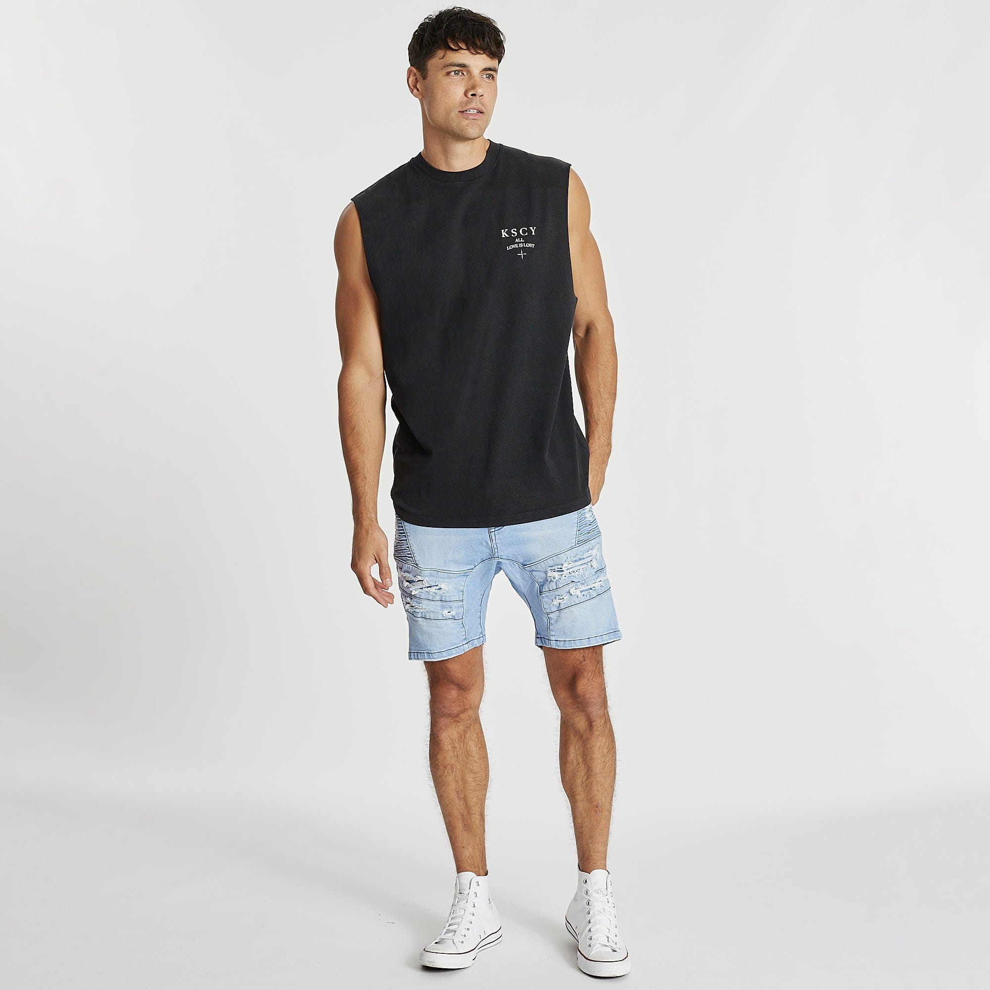 Analyse Standard Muscle Tee Mineral Black