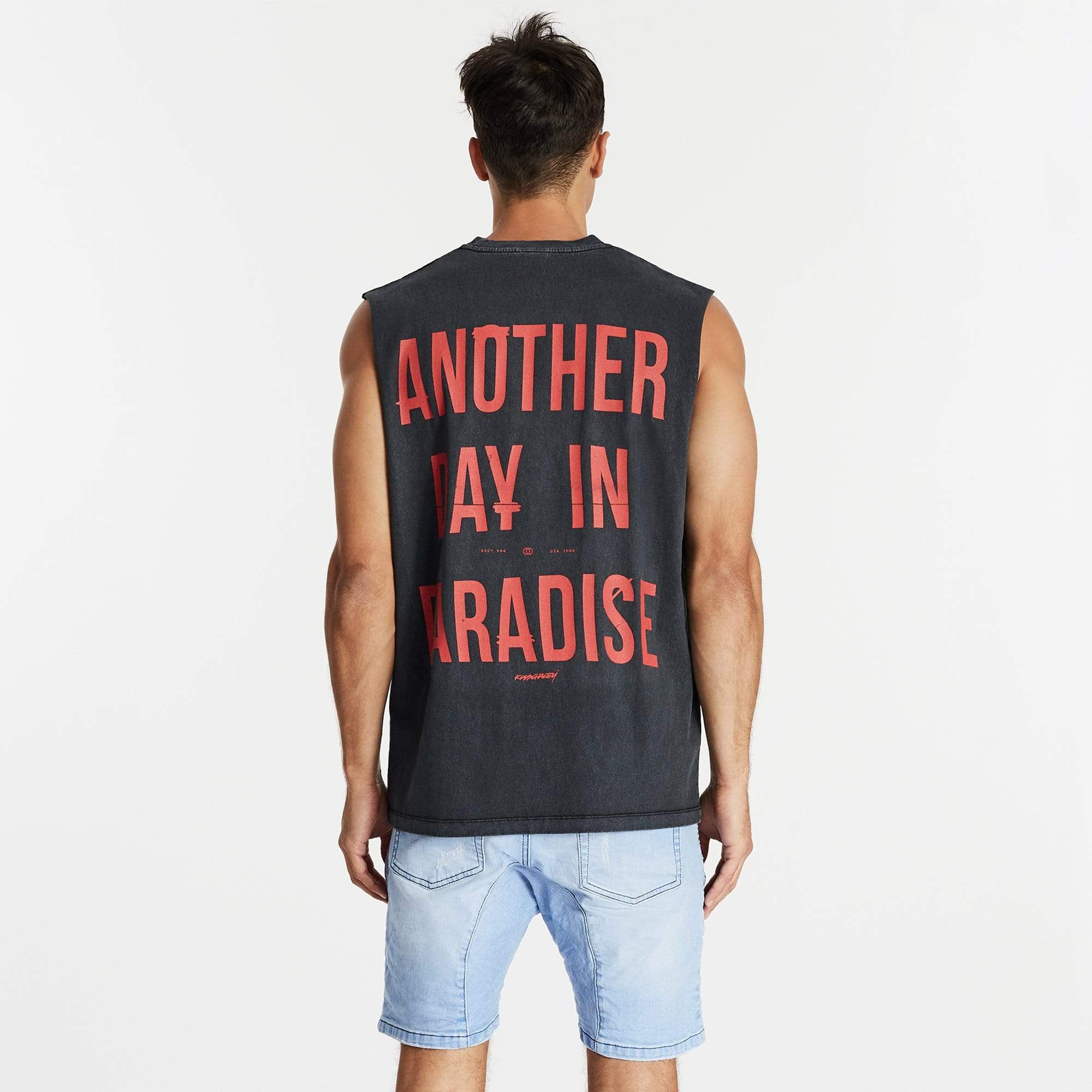 Another Day Standard Muscle Tee Pigment Black