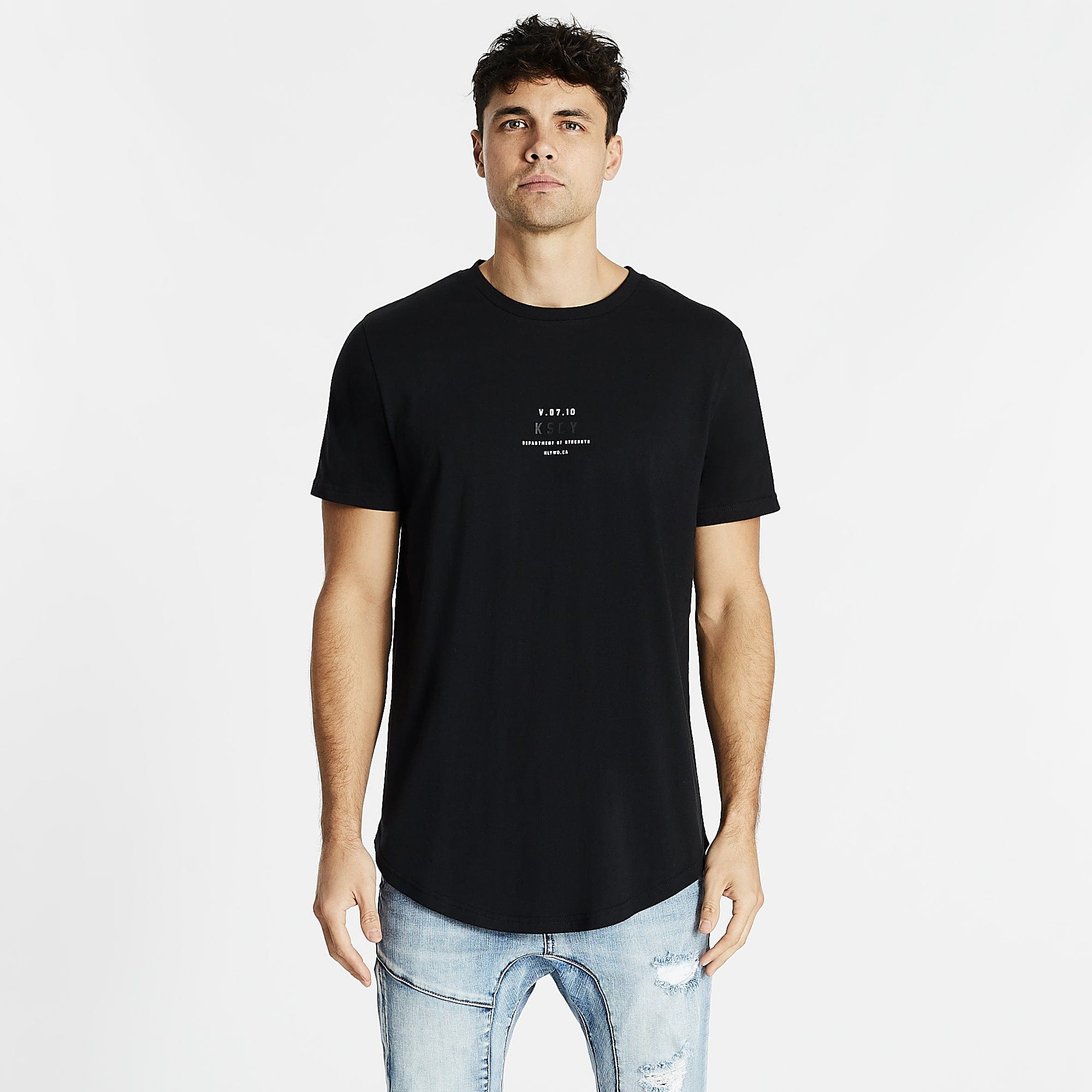 Archetype Dual Curved T-Shirt Jet Black