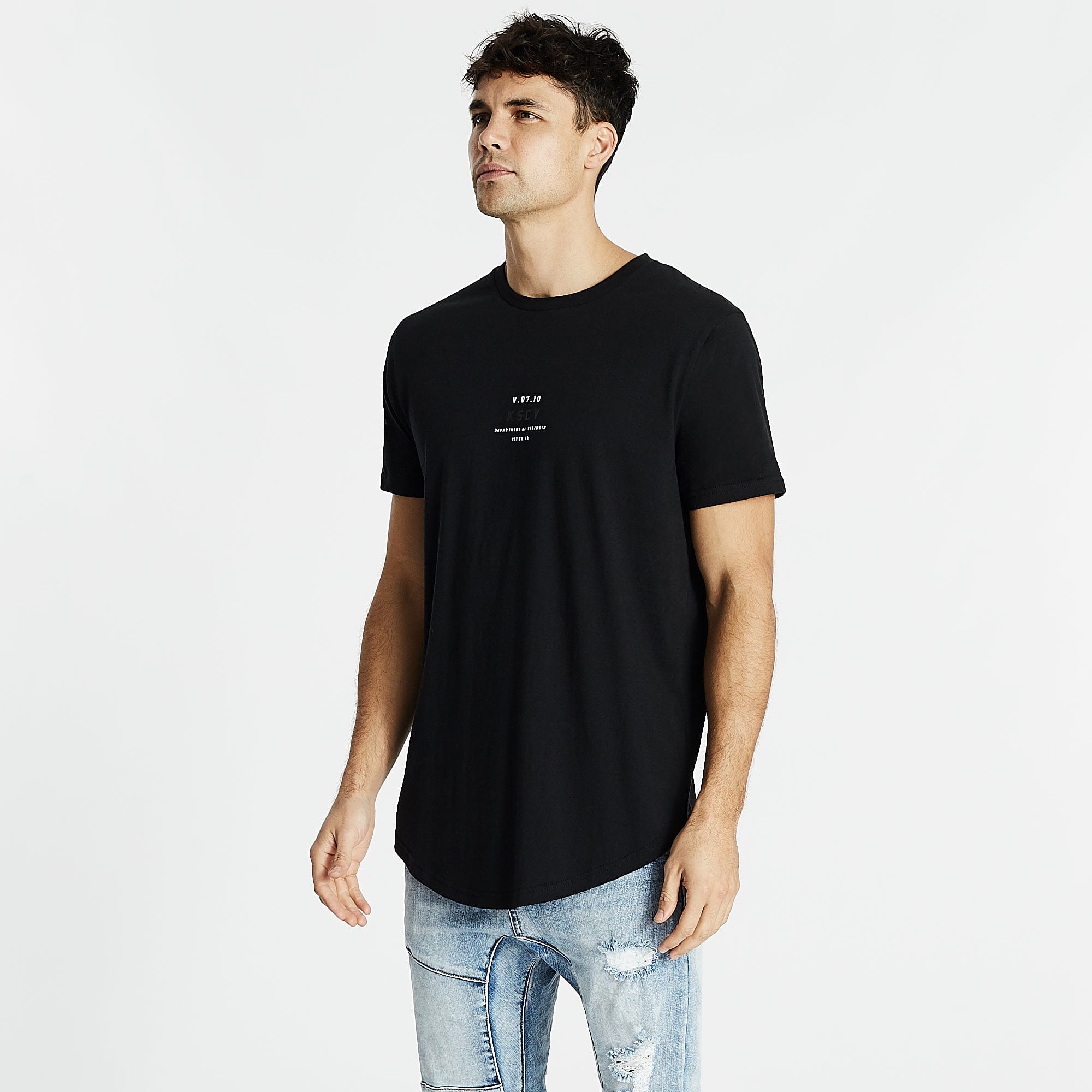Archetype Dual Curved T-Shirt Jet Black