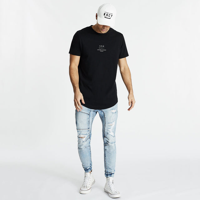 Archetype Dual Curved T-Shirt Jet Black