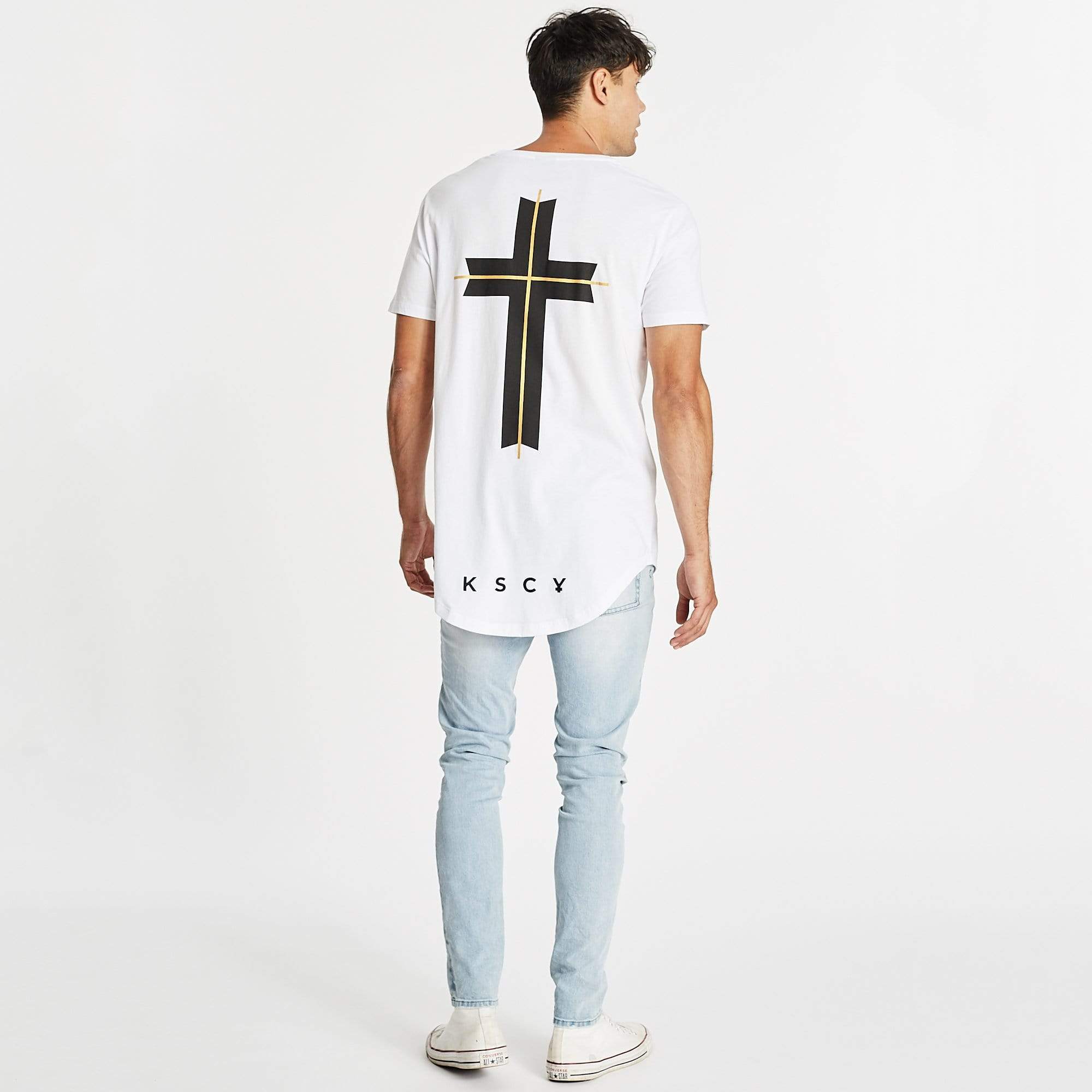 Atlantic Dual Curved T-Shirt White