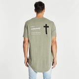 Bad Habits Dual Curved T-Shirt Pigment Khaki