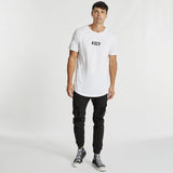 Beating Dual Curved T-Shirt White