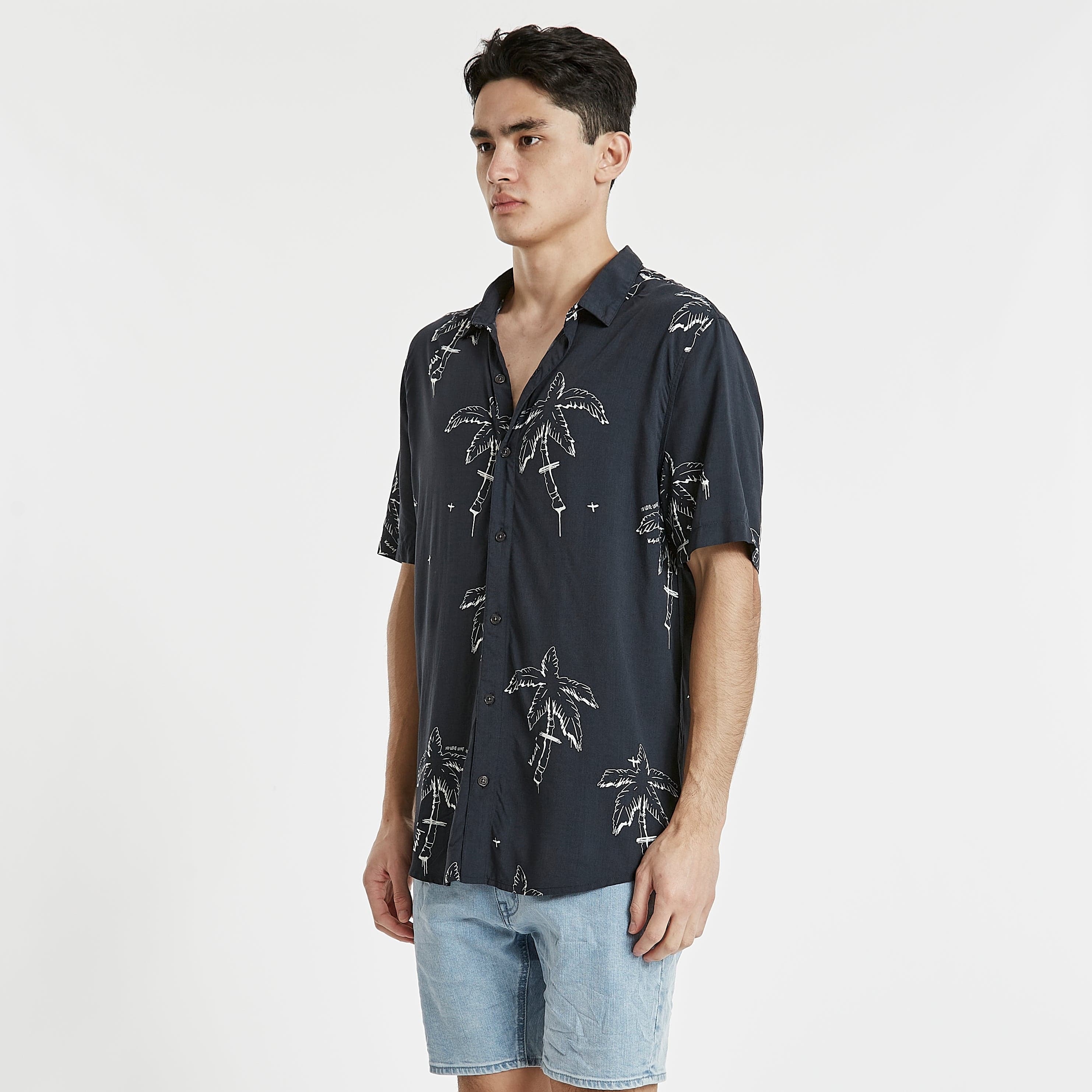 Become Relaxed S/S Shirt Black/White Print