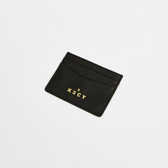 Billie Leather Card Holder Black