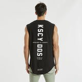 Blind Dual Curved Muscle Tee Jet Black