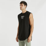 Blind Dual Curved Muscle Tee Jet Black
