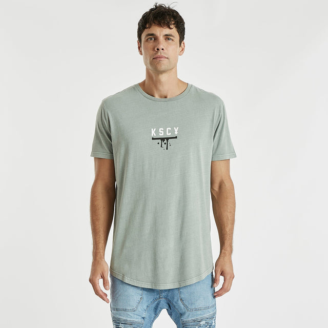 Blind Dual Curved T-Shirt Pigment Slate Gray