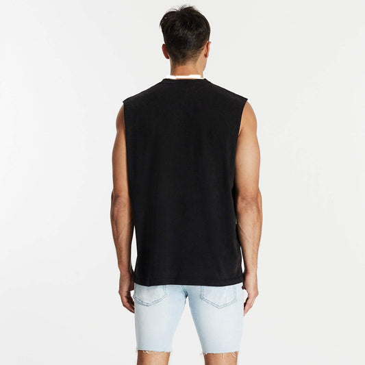 Broken Standard Muscle Tee Mineral Black
