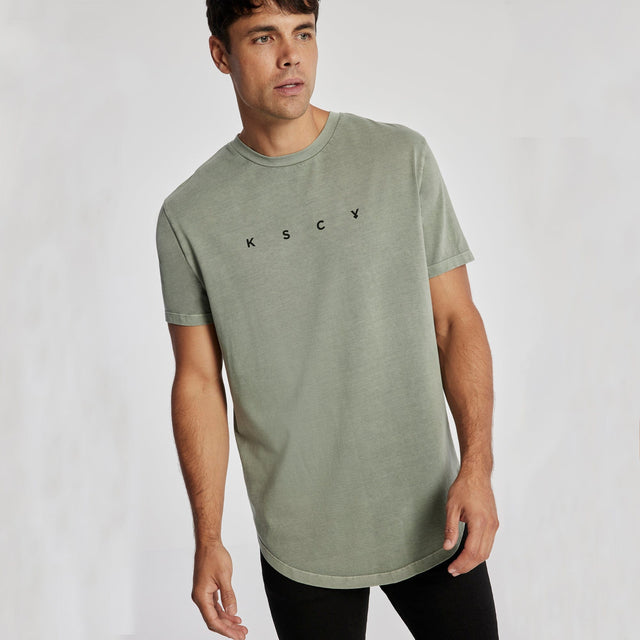 Built Dual Curved T-Shirt Pigment Shadow