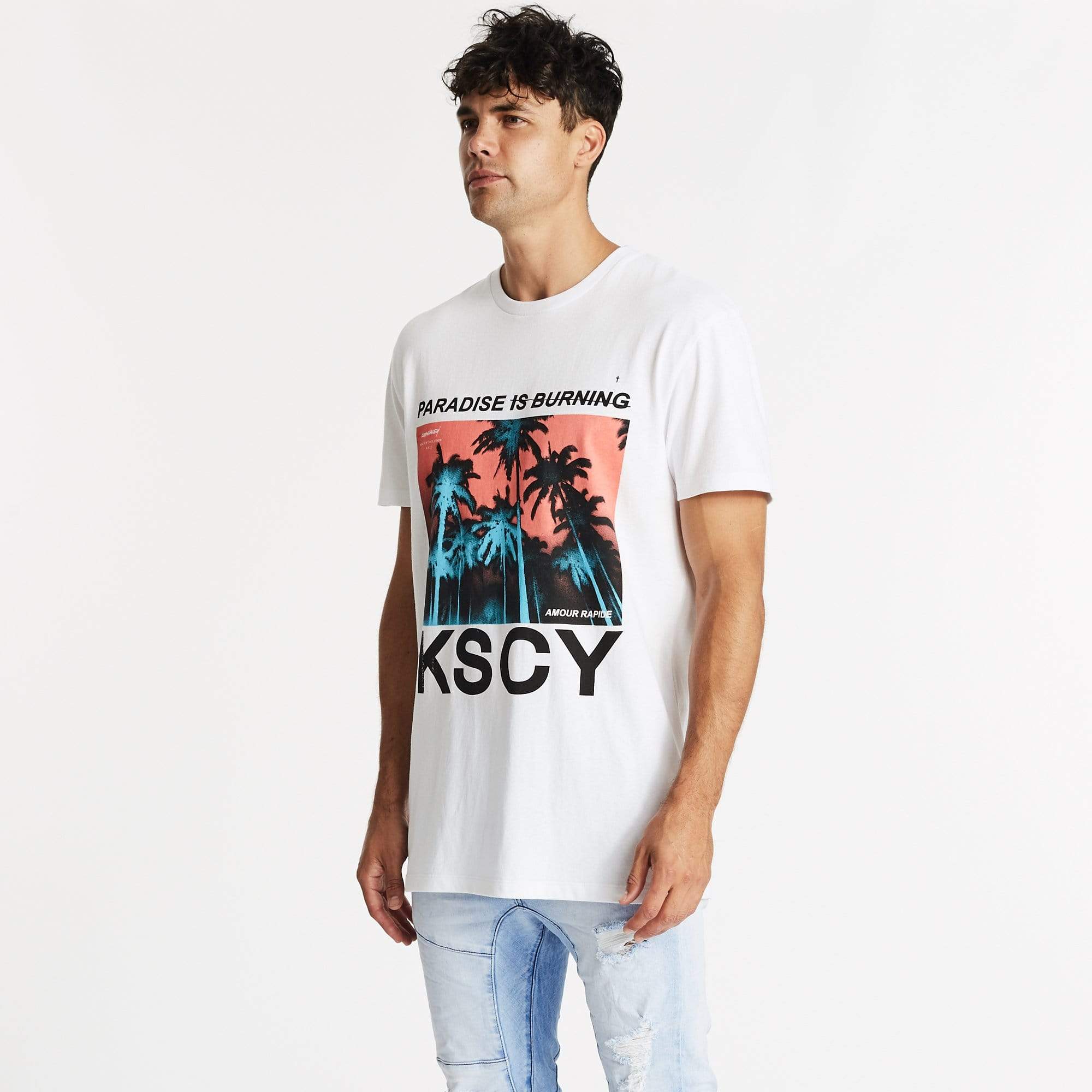 Burn Paradise Relaxed T-Shirt White