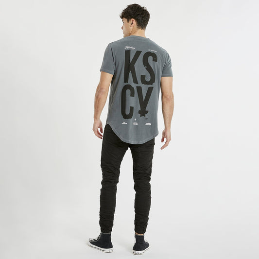 California Dual Curved T-Shirt Pigment Castlerock