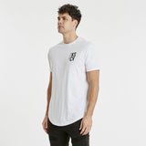 California Dual Curved T-Shirt White