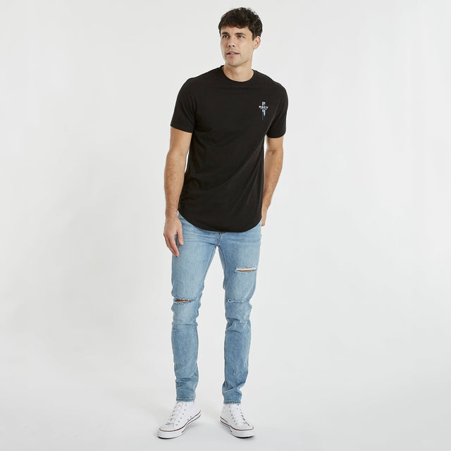 Cambria Dual Curved T-Shirt Jet Black