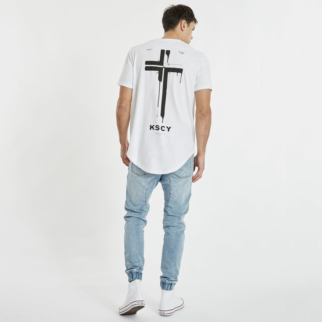 Cambria Dual Curved T-Shirt White