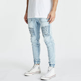 Carter Denim Jogger Powder Blue