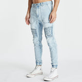 Carter Denim Jogger Powder Blue