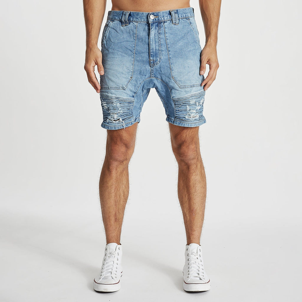 Carter Denim Shorts Horizon Blue Kiss Chacey