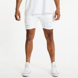 Carter Denim Shorts White