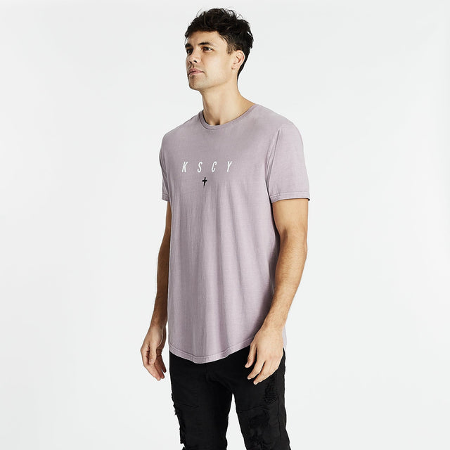 Confronted Dual Curved T-Shirt Pigment Lilac