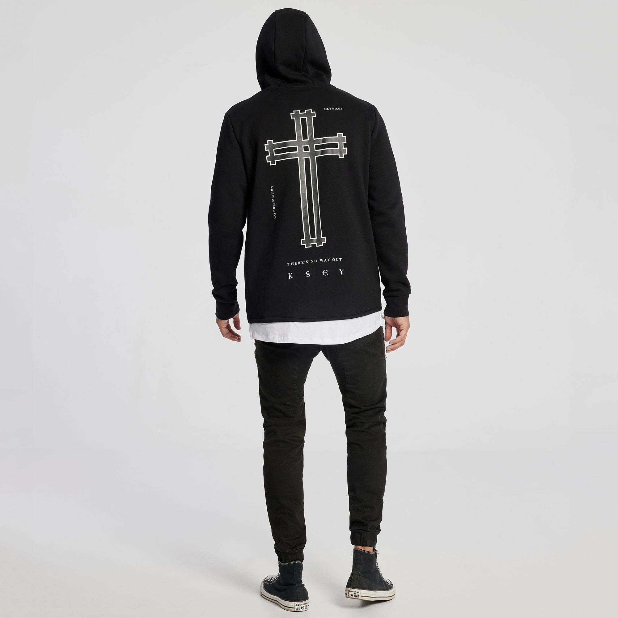 Critical Layered Hoodie Jet Black