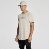 Crossroads Dual Curved T-Shirt Warm Grey