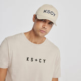 Crossroads Dual Curved T-Shirt Warm Grey