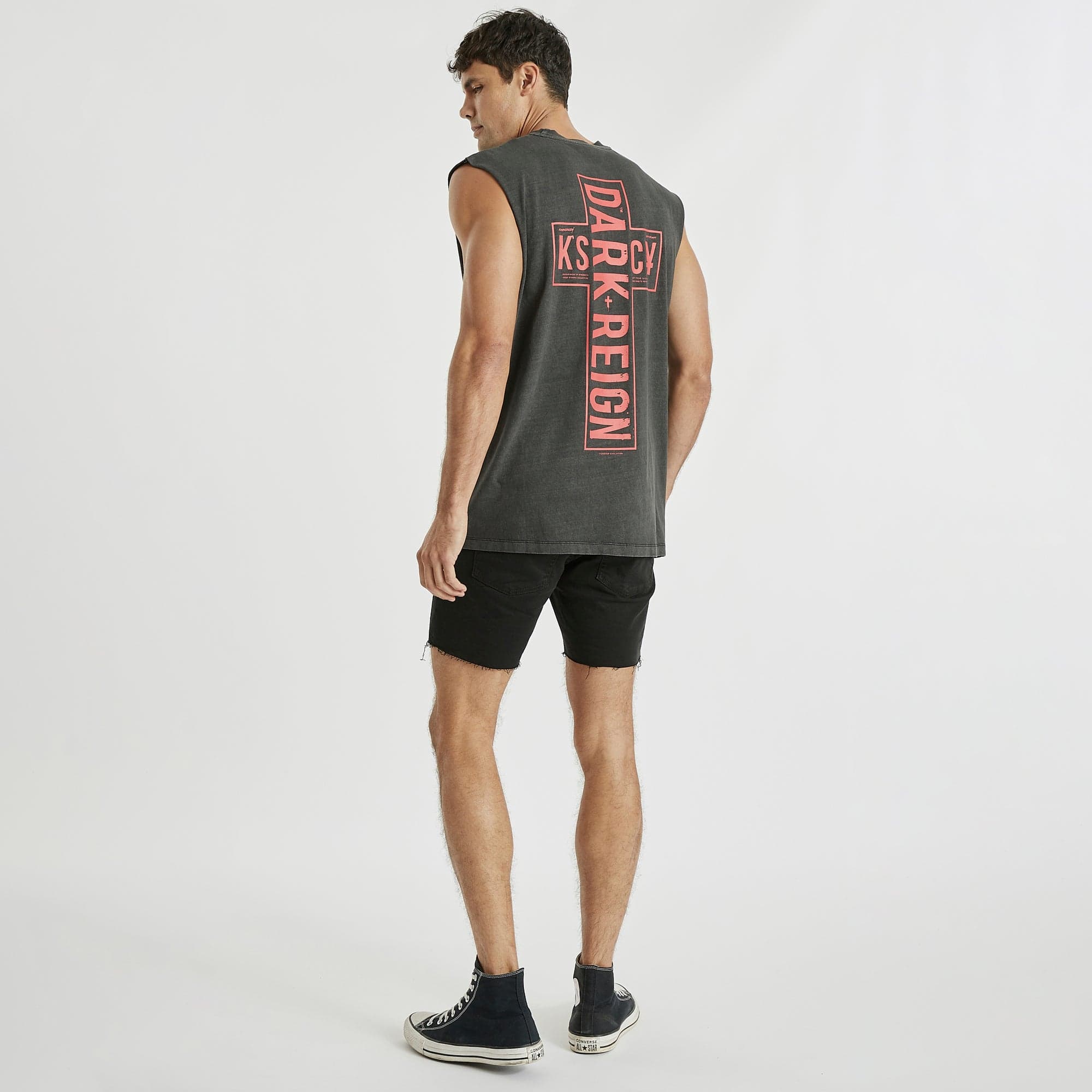 Dark Reign Relaxed Muscle Tee Pigment Black