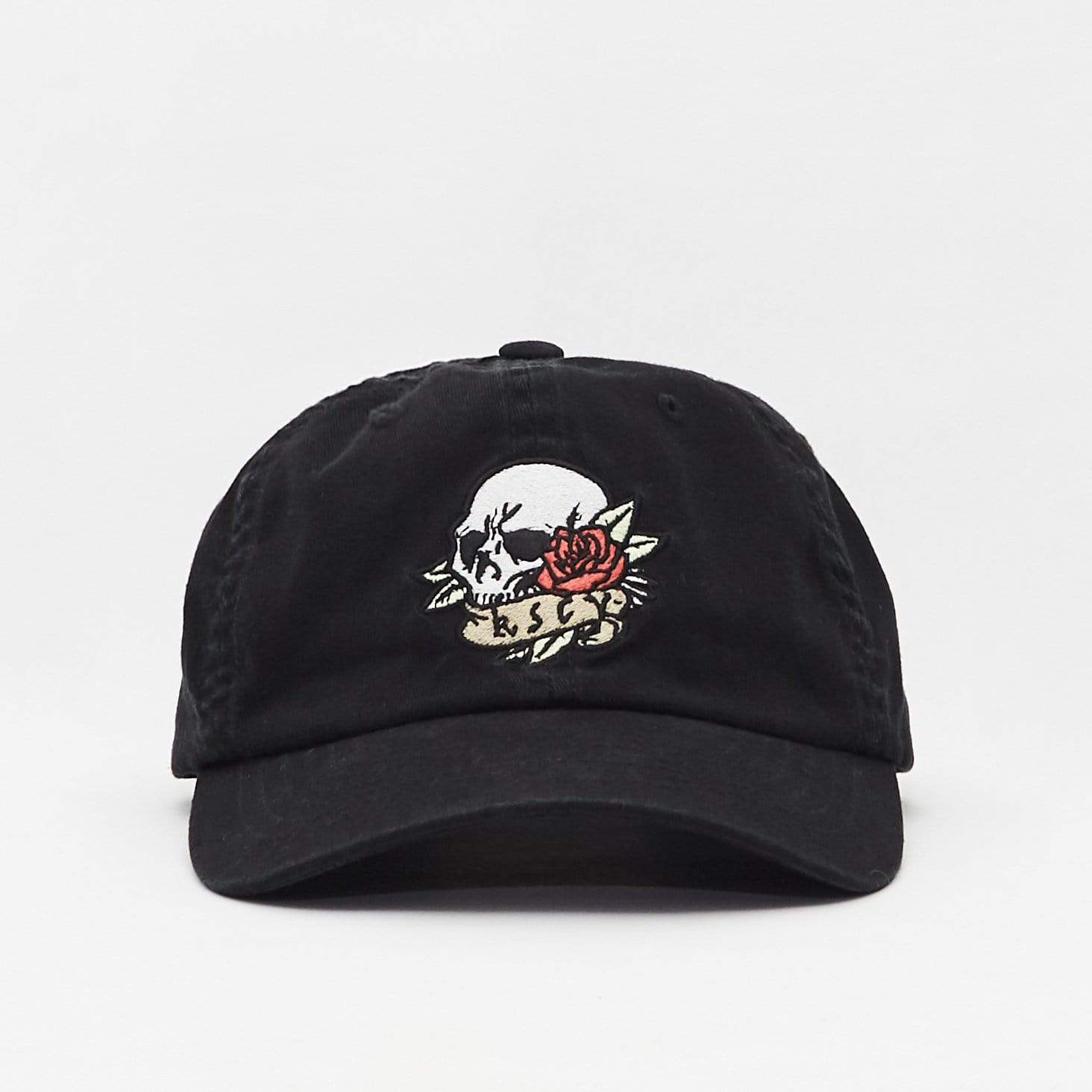Dead Rose Dad Cap Vintage Black