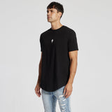 Deceive Dual Curved T-Shirt Jet Black