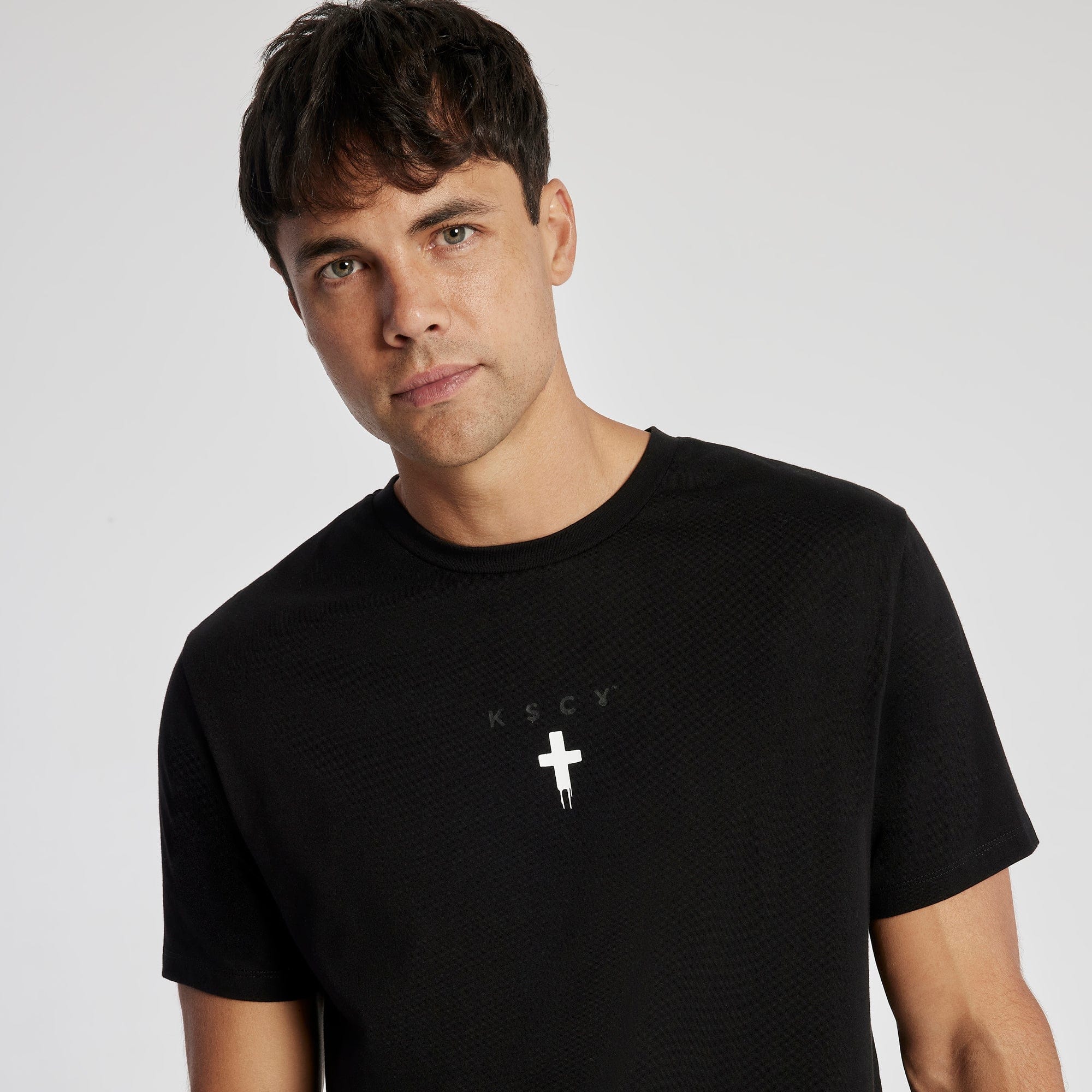 Deceive Dual Curved T-Shirt Jet Black