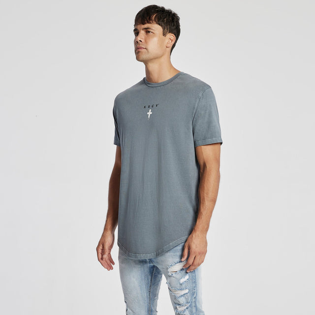 Deceive Dual Curved T-Shirt Pigment Slate