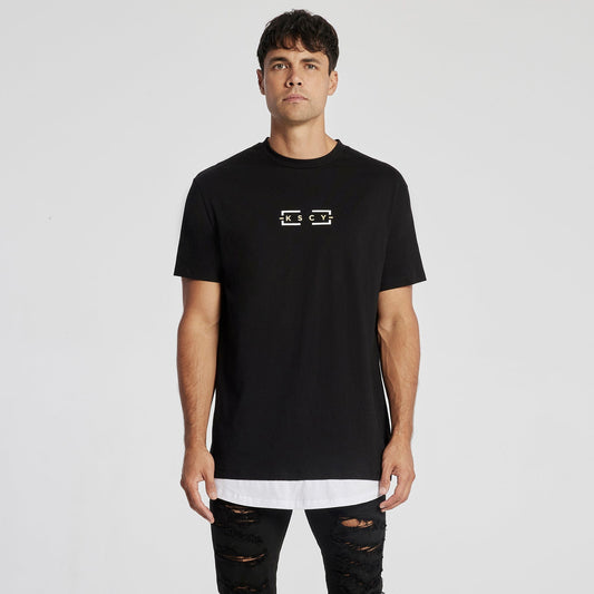 Deficits Relaxed Layered T-Shirt Jet Black