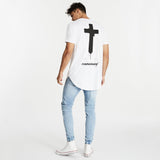 Delusion Dual Curved T-Shirt White