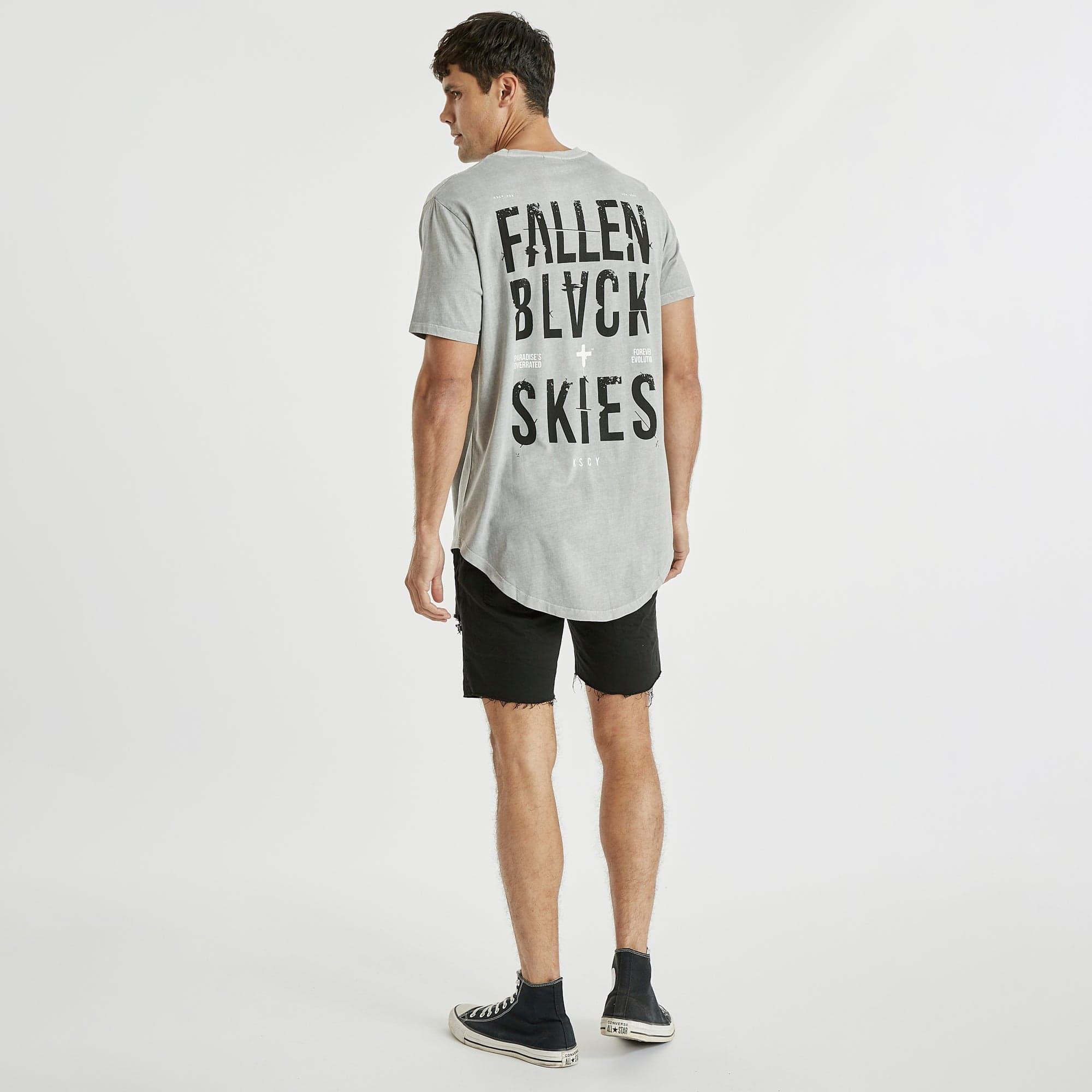 Desperation Dual Curved T-Shirt Pigment Gull