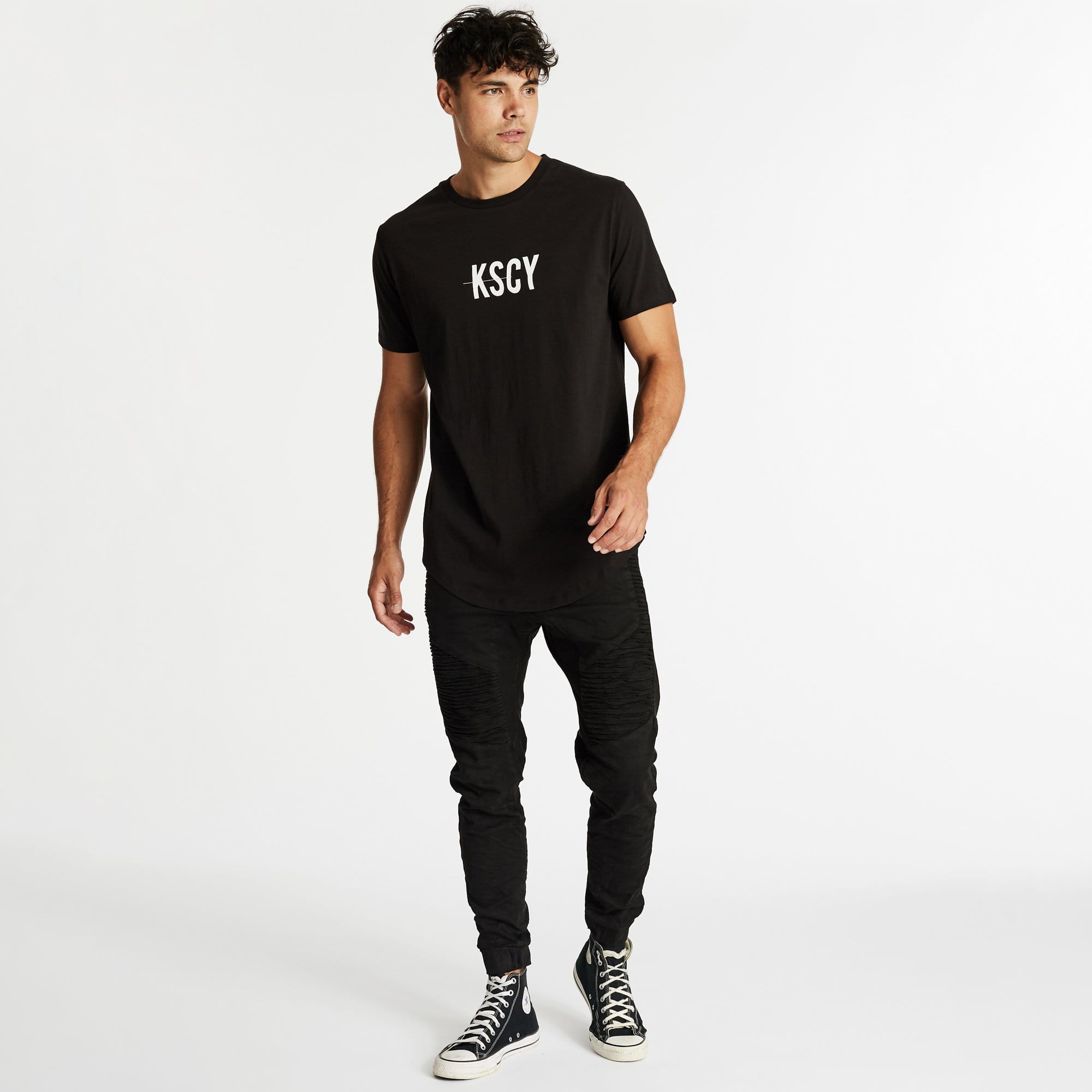 Discovery Dual Curved T-Shirt Jet Black