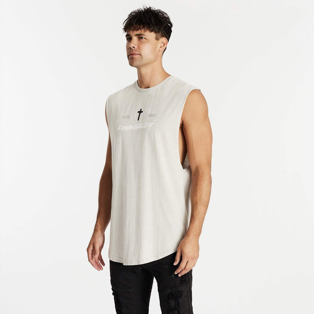 Drainer Dual Curved Muscle Tee Acid Rock