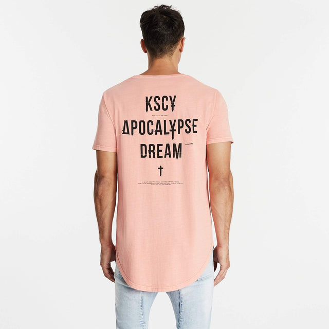 Dreamer Dual Curved T-Shirt Pigment Coral Haze